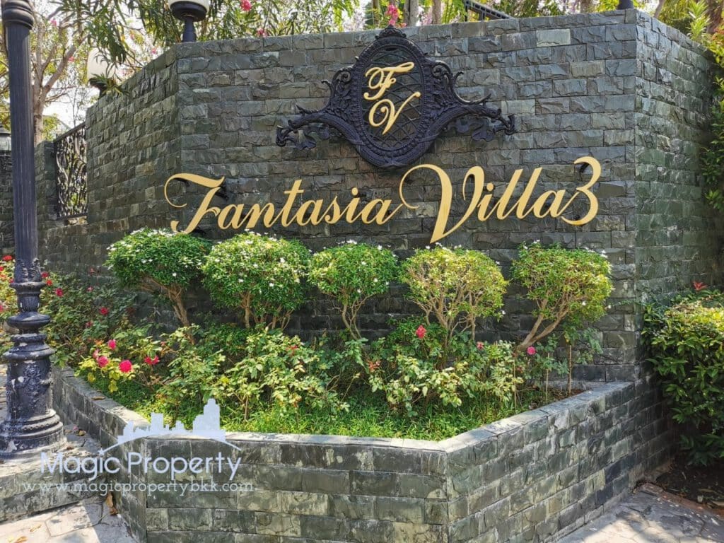 Single House Fantasia Villa 3 village Sukhumvit 109 (Soi Santhikam 14) For Rent, Samrong Nue, Samutprakan