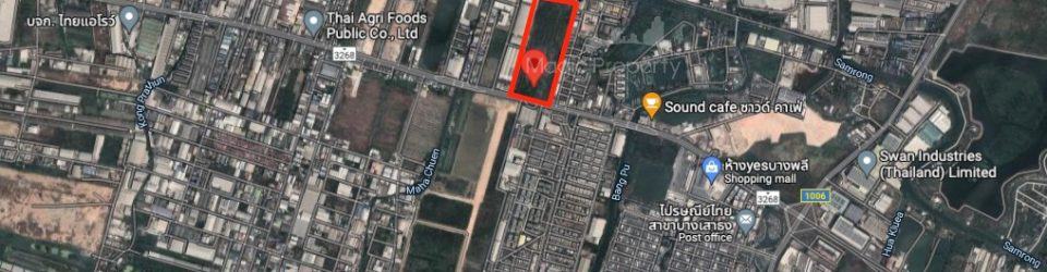 47 Rai (Purple Area) Land For Sale on Thepharak Road, Bang Sao Thong, Samut Prakan 10540. For more details please contact us...