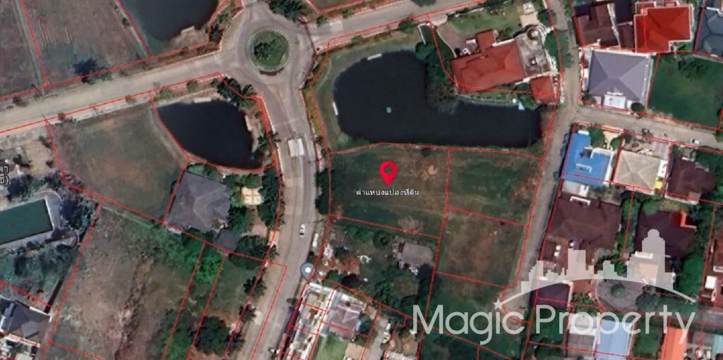 Land for sale in Krisada Nakhon 21 Village Property code MGP1258 Land 0-3-31 Rai-Ngan-Sq.wah (331 Sq.wah) Next to the lake, Orange area. Width 23 meters x Deep 45 meters, lakeside wide 45 meters. Located at Bang Kaeo Subdistrict, Bang Phli District, Samut Prakan 10540